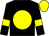Black, yellow disc, armlets and cap (Casino Royale Racing)
