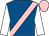 Royal blue, pink sash, white sleeves, pink cap (Mr S Phelan)
