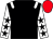 Black, white epaulets, white sleeves, black stars, red cap (Mr Chris Vowles)