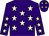 Purple, beige stars (Mr J Rees)