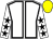 WHITE, BLACK seams, WHITE sleeves, BLACK stars, YELLOW cap (Nick Bradley Racing 6 & Partner)