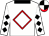 White, red diamond frame, black collar, black diamonds on sleeves, black and white quartered cap, red peak (Hatfield, Christine And Hatfield, Phil)