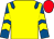 Yellow, royal blue epaulets, royal blue and yellow chevrons on sleeves, red cap (David & Yvonne Blunt)