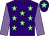 Purple, light green stars, mauve sleeves, purple cap, light green star (Dunedin Castle Rock Partnership)