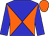 Big-blue body, orange diabolo, big-blue arms, orange cap (Ecurie Des Dunes)