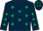 Dark blue, emerald green spots (Mr C L Tizzard)