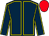 Dark blue, yellow seams, red cap (Paul Hillis)