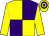 Purple & yellow quartered, yellow sleeves, hooped cap (Padraig Nolan)