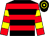 Black and red hoops, red and yellow hooped sleeves, black and yellow hooped cap (Messrs Bryn Ressell & N M Shirtliff)