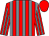Crimson and silver grey stripes, crimson cap (Mr P G De Beyer)