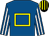 Royal blue, yellow hollow box, royal blue & white striped sleeves, black & yellow striped cap (Killtippford Syndicate)