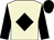 Beige, black diamond & sleeves, black cap (Richard Helliwell)