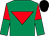 Emerald green, red inverted triangle, halved sleeves, black cap (Ab Initio Syndicate)
