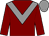 Maroon, grey chevron, grey cap (Winning Connections Racing)