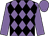 Mauve and black diamonds, mauve sleeves and cap (New Forest Racing Partnership)