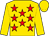 Gold, red stars, gold sleeves and cap, red tassel (Mr Charles C Walker)