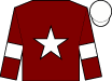 Maroon, white star & armlet, white cap (Gigginstown House Stud)