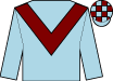 Light blue, maroon chevron, check cap (N G King)