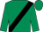 Emerald green, black sash, emerald green cap (Richard S Gibson)
