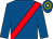 Royal blue, red sash, royal blue & yellow hooped cap (N Carter)