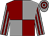 Grey & maroon quartered, striped sleeves, hooped cap (Thomas Mullins)