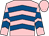 Pink, royal blue chevrons, royal blue chevrons on sleeves (Hailey Jones)