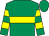Emerald green, yellow hoop, hooped sleeves, emerald green cap (Carl Anthony Howell & Mrs Pauline Condon & R J Condon)