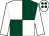 White and dark green (quartered), white sleeves, white cap, dark green spots (Mr C J S Horton)