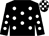 Black, white spots, check cap (Ab Racing Limited)