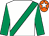 White, emerald green sash & sleeves, orange cap, white star (Three Mile House Partnership)