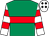 Emerald green, red hoop, white & red hooped sleeves, white cap, black diamonds (Healymacs Pubs Syndicate)