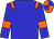 Blue body, orange epaulettes, blue arms, orange armlets, orange cap, blue quartered (L Roveda)