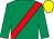Emerald green, red sash, yellow cap (Mr Frank Dronzek)