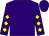 Purple, gold circled 'b', gold diamonds on sleeves (Boss B Racing Stable, Llc)
