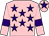Pink, purple stars, armlets and star on cap (Mr Gary Tardi)