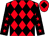 Red and black diamonds, black sleeves, red stars, red cap, black diamond (The Six Thix Syndicate)