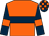 Orange, dark blue hoop, dark blue sleeves, orange armlets, check cap (Mr G J Singh & Mr Dil Singh Rathore)