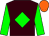 Brown, green diamond and sleeves, orange cap (Mr R J Hewitt)