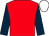 Red, dark blue sleeves, white cap (Emirates Park Pty Ltd)