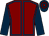 Maroon, royal blue seams, dark blue sleeves, dark blue and maroon hooped cap (Mr R Bruni & Partner)