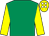Emerald Green, yellow sleeves, yellow cap, white spots (John Breslin)