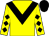 Yellow, black chevron, diamonds on sleeves, black cap (Mr Barry Veasey)