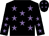 Black, mauve stars (H/j Racing)