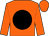 Orange, black disc, orange cap (Bull O' The Woods Stables)
