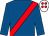 Royal blue, red sash, white cap, red spots (Mrs M Cooper)