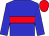 Blue, red hoop, red cap (Rontos Racing Stable Corp)