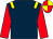 Dark blue, yellow epaulets, red sleeves, red and yellow quartered cap (The Morpheus Partnership)
