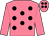 Salmon, black spots, salmon sleeves, spotted cap (Mr G Morris)