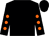 Black, orange spots on sleeves (Phoenix Bloodstock & Mr A A Goodman)