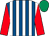 Royal blue & white stripes, red sleeves, emerald green cap (Connery Family Syndicate)